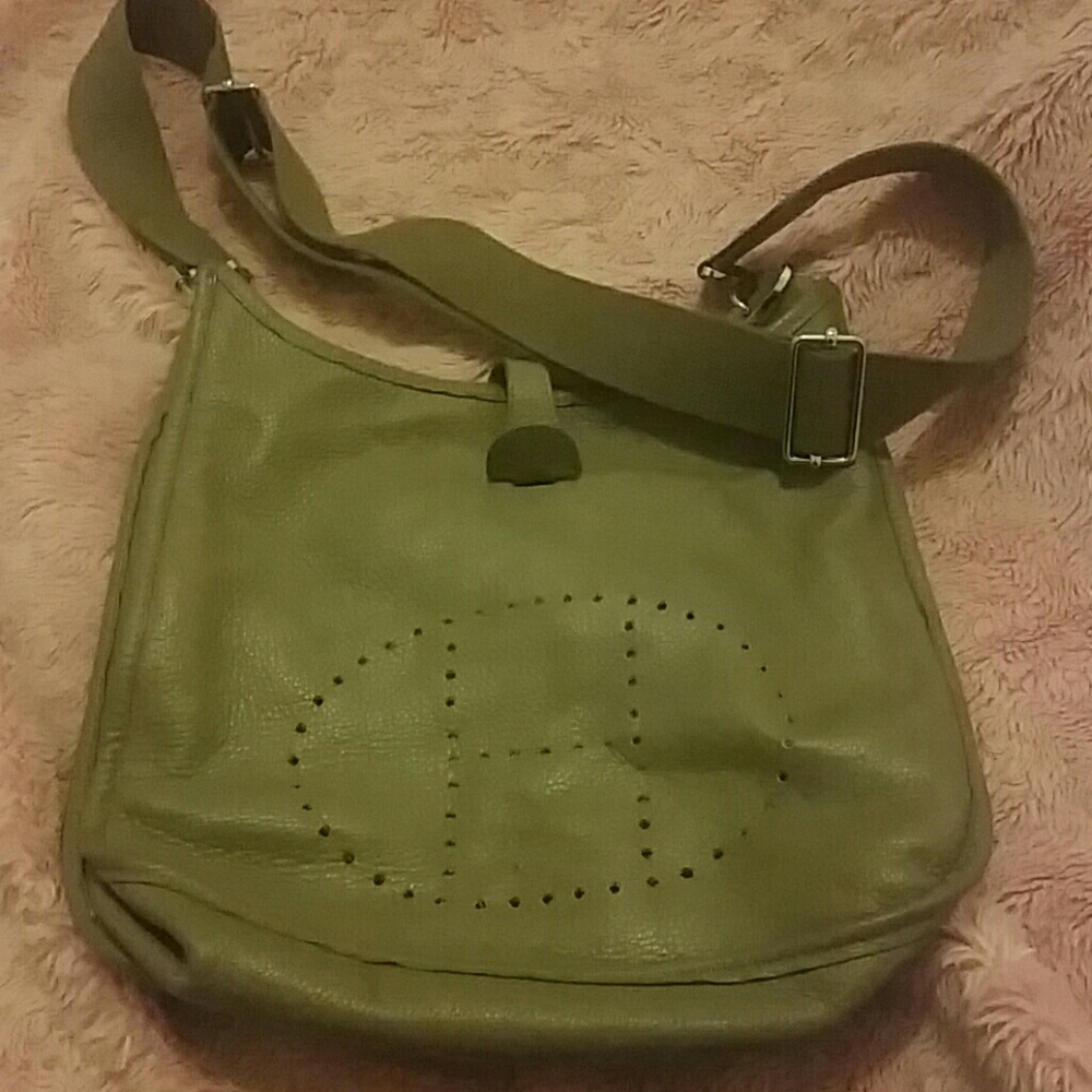 Gray Cross body Bag